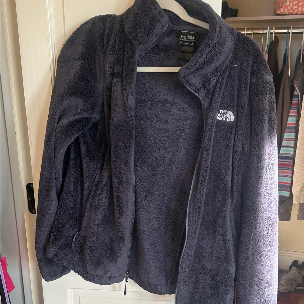 The North Face Plush Jacket in Charcoal